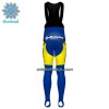 Fietskleding (Fietsshirt Lange Mouw + Lange Koersbroek) 2022 Sport Vlaanderen-Baloise Winter Thermal Fleece - Geel Blauw Wit